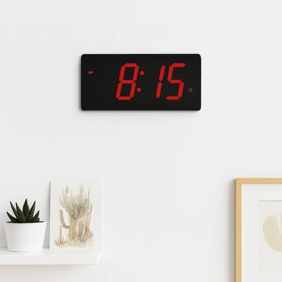 Gambar Arthome Jam Dinding & Meja LED Digital Zt-0177C - Hitam