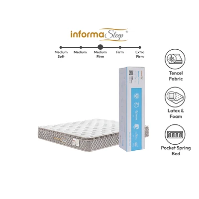 Gambar Informa Sleep 160x200x28 cm Verona II Kasur Pocket Springbed In Box
