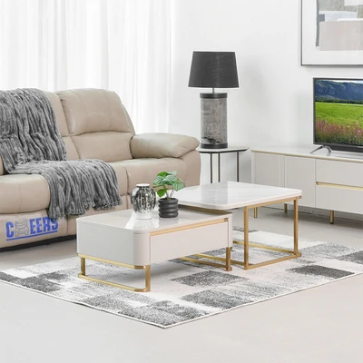 Gambar Informa Irish Meja Tamu Rectangular - Cokelat Taupe