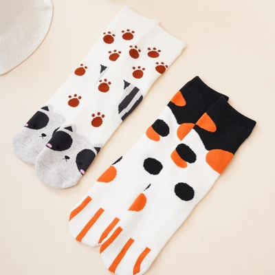 Gambar Ataru Set 2 Pasang Kaos Kaki Winter Paw Racoon