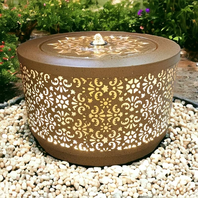 Gambar Arthome Hiasan Air Mancur Bubbling LED Flower 25 cm