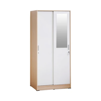 Gambar Informa Rana Lemari Pakaian 2 Pintu - Putih/Cokelat Maple