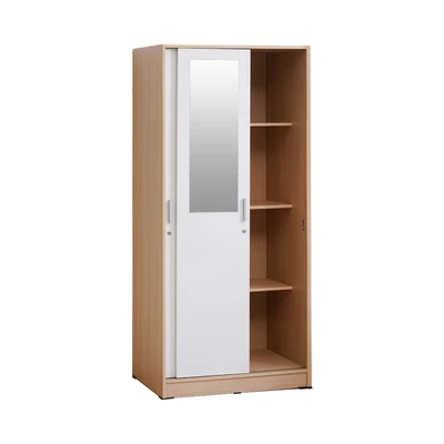 Gambar Informa Rana Lemari Pakaian 2 Pintu - Putih/Cokelat Maple