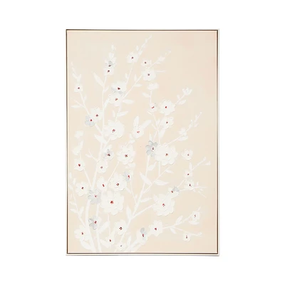 Gambar Informa Lukisan Kanvas Handmade Oil Paint Flower 82.5x122.5 cm V2 - Mix