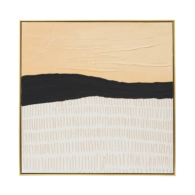 Gambar Informa Lukisan Kanvas Handmade Oil Paint Abstract 82.5x82.5 cm - Mix