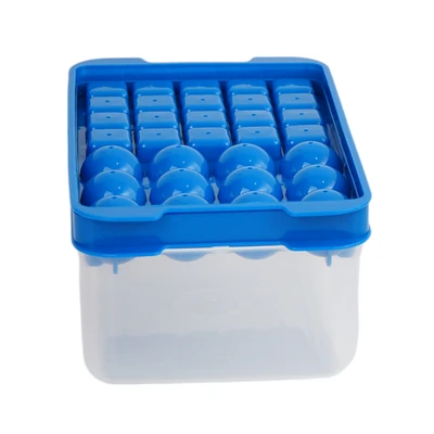 Gambar Kris Cetakan Es Batu Mix Cubes & Balls Dengan Wadah - Biru