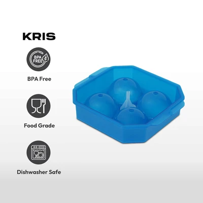 Gambar Kris Cetakan Es Batu 4 Slot - Biru