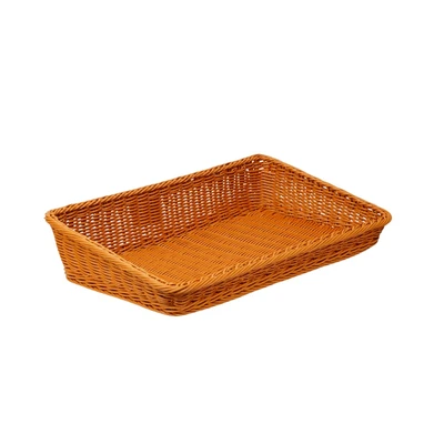 Gambar Stora Keranjang Parcel Plastik High 55x35x6 cm - Krem Beige