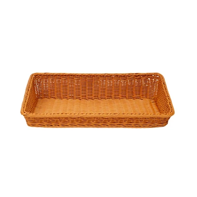 Gambar Stora Keranjang Parcel Plastik High 55x35x6 cm - Krem Beige