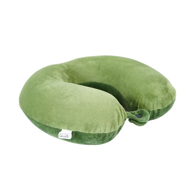 Gambar Otto Klase Bantal Leher Memory Foam Soft Fleece - Hijau