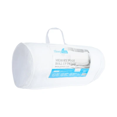 Gambar Sleeplite 60x40 Cm Bantal Roll Up Chop Memory Foam - Putih