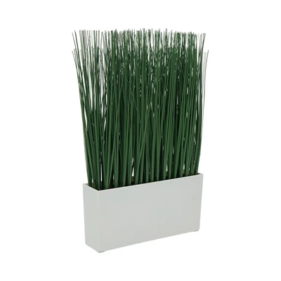 Gambar Informa Tanaman Artifisial Onion Grass Dengan Pot 28x6.5x45 cm - Hijau