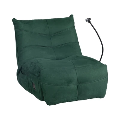 Gambar Cheers Melody Sofa Recliner Rocking Fabric 1 Seater - Hijau