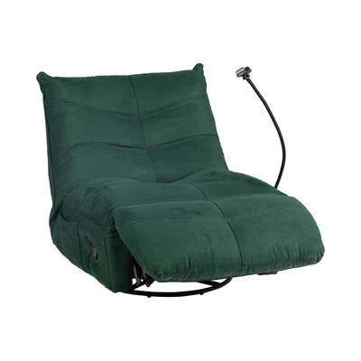 Gambar Cheers Melody Sofa Recliner Rocking Fabric 1 Seater - Hijau