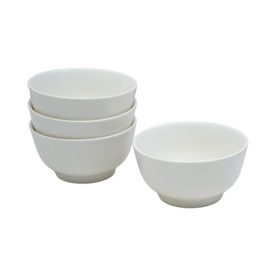 Gambar Appetite Shayan Mangkuk Dengan Rak Set 4 pcs - Putih