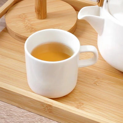 Gambar Appetite Shalby Teko & Cangkir Porcelain Dengan Nampan Set 5 Pcs - Putih