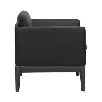 Gambar Sieben Keegan Sofa Kulit 1 Seater - Hitam