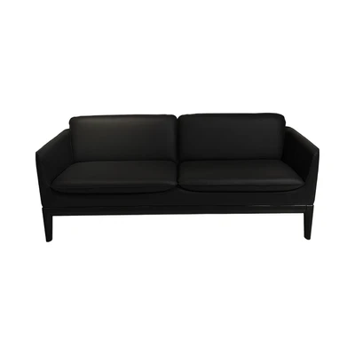 Gambar Sieben Keegan Sofa Kulit 3 Seater - Hitam