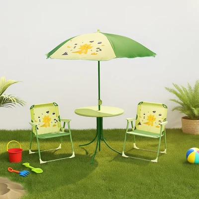 Gambar Soleil Patio Set Kursi Dan Meja Teras Anak Dengan Payung - Hijau