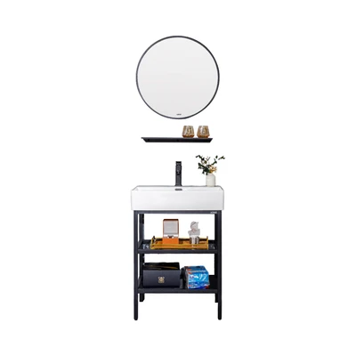 Gambar Acroz Set Kabinet Kamar Mandi Shf60W - Hitam