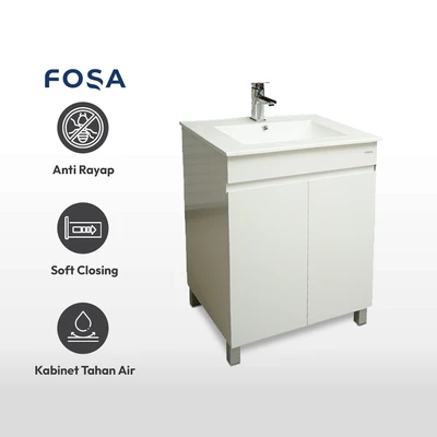 Gambar Fosa Bianca Set Kabinet Kamar Mandi PVC - Putih
