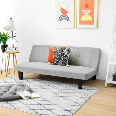 Gambar Informa Martis Oakland Sofa Bed Fabric - Abu-Abu