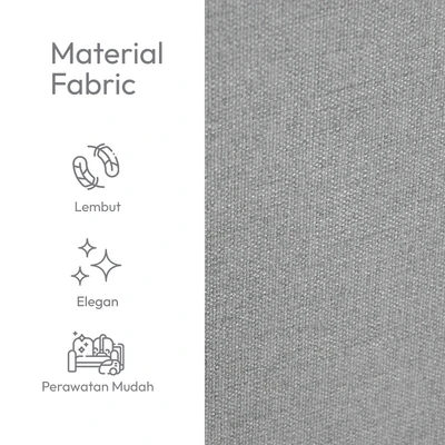 Gambar Informa Martis Oakland Sofa Bed Fabric - Abu-Abu
