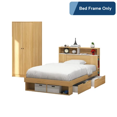 Gambar Informa 120x200 Cm Gio Set Kamar Tidur - Cokelat Euro Oak