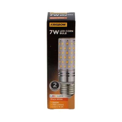 Gambar Krisbow Bohlam LED Corn 7 Watt 750 Lumen Warm White E27 - Kuning
