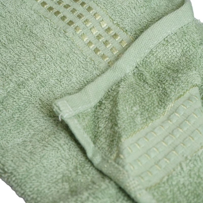 Gambar Forhom Set 4 Pcs Handuk Mandi & Olahraga - Hijau Pistachio/Krem
