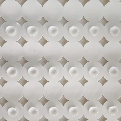 Gambar Forhom Keset Kamar Mandi PVC Suction Square 45x45 cm - Putih