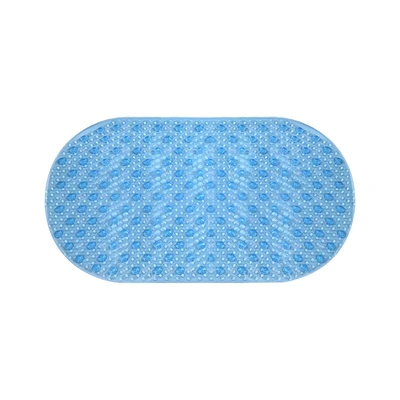 Gambar Forhom Keset Kamar Mandi PVC Suction Oval 39x69 cm - Biru
