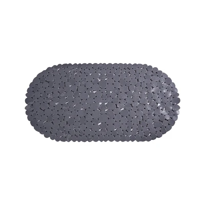 Gambar Forhom Keset Kamar Mandi PVC Suction Oval 39x69 cm - Abu-abu