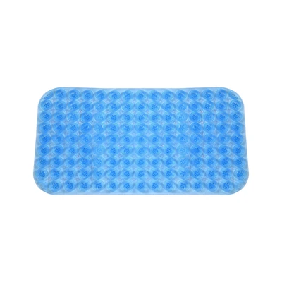 Gambar Forhom Keset Kamar Mandi PVC Suction Rectangle 38x71 cm - Biru