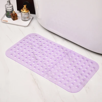 Gambar Forhom Keset Kamar Mandi PVC Suction Rectangle 40x71 cm - Ungu