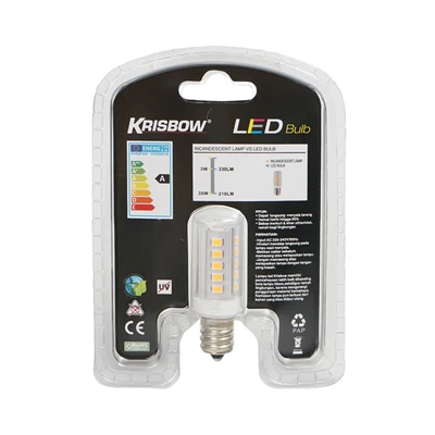 Gambar Krisbow Bohlam LED Corn 3 Watt 330 Lumen Warm White E12 - Kuning
