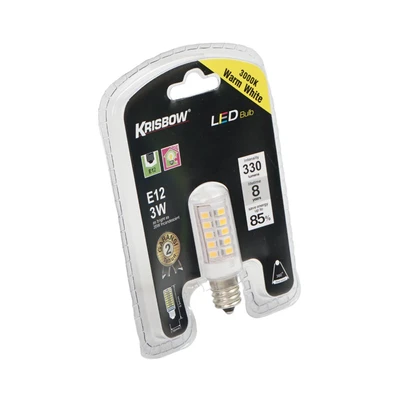 Gambar Krisbow Bohlam LED Corn 3 Watt 330 Lumen Warm White E12 - Kuning