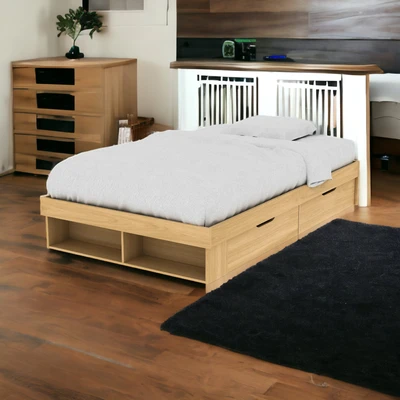 Gambar Informa 120x200 cm Gio Tempat Tidur Anak Dengan Penyimpanan - Cokelat Oak