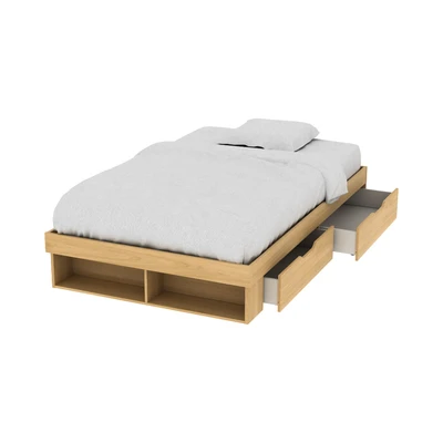 Gambar Informa 120x200 cm Gio Tempat Tidur Anak Dengan Penyimpanan - Cokelat Oak