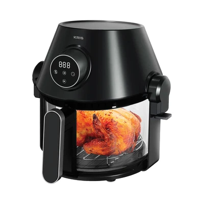 Gambar Kris 3 Ltr Air Fryer Dengan Grill 2 In 1 - Hitam