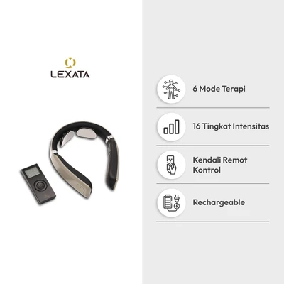 Gambar Lexata Alat Pijat Leher Simulator Elektrik - Krem