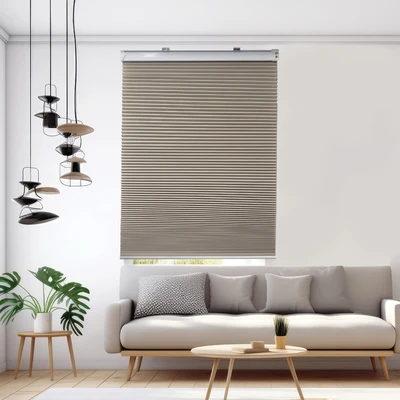 Gambar Forhom 60x180 Cm Honeycomb Blind Stipple Cocoa - Abu-abu