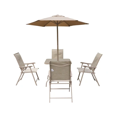 Gambar Soleil Sunny Set Kursi Dan Meja Teras Dengan Payung