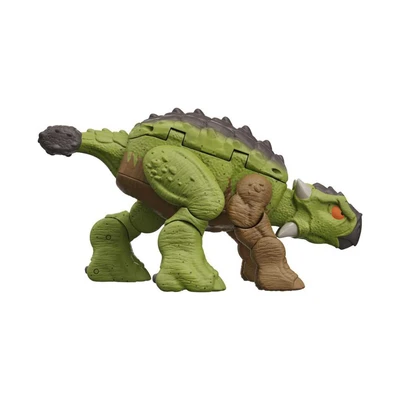 Gambar Jurassic World Double Danger Figure Fierce Changers - Cokelat/hijau