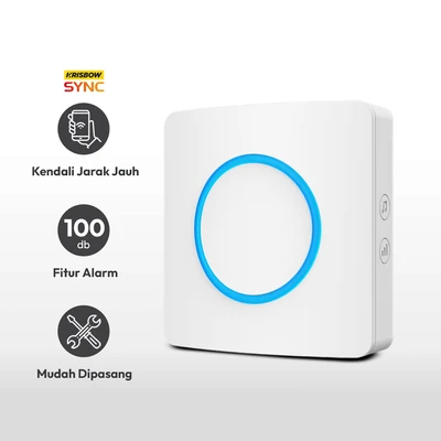 Gambar Krisbow Sync Alarm Pintu Sirine Wifi Indoor - Putih