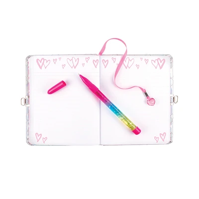 Gambar Make It Real Quilted Lock Journal Dengan Glitter Pen