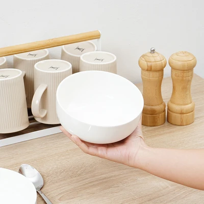 Gambar Appetite Mangkuk Saji Porcelain 15.2 cm - Putih Shine