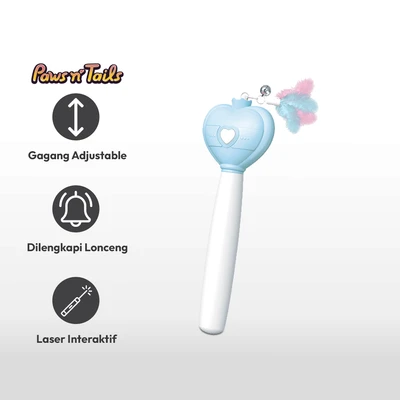 Gambar Paws N Tail Mainan Kucing Teaser - Biru