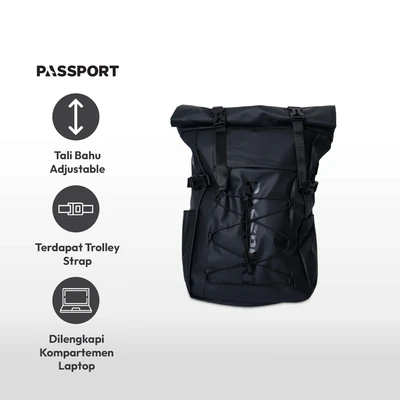 Gambar Passport Jasper Tas Ransel - Hitam