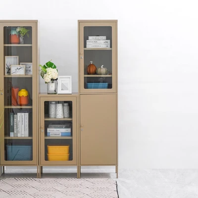 Gambar Informa Flins Lemari Arsip Kantor Metal Half Door - Cokelat